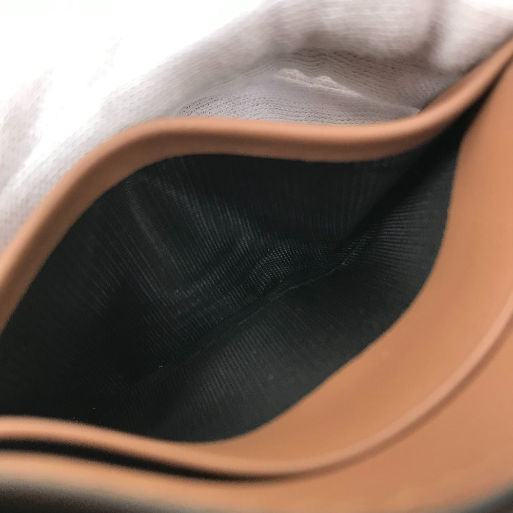 BURBERRY Card Case leather Brown logo