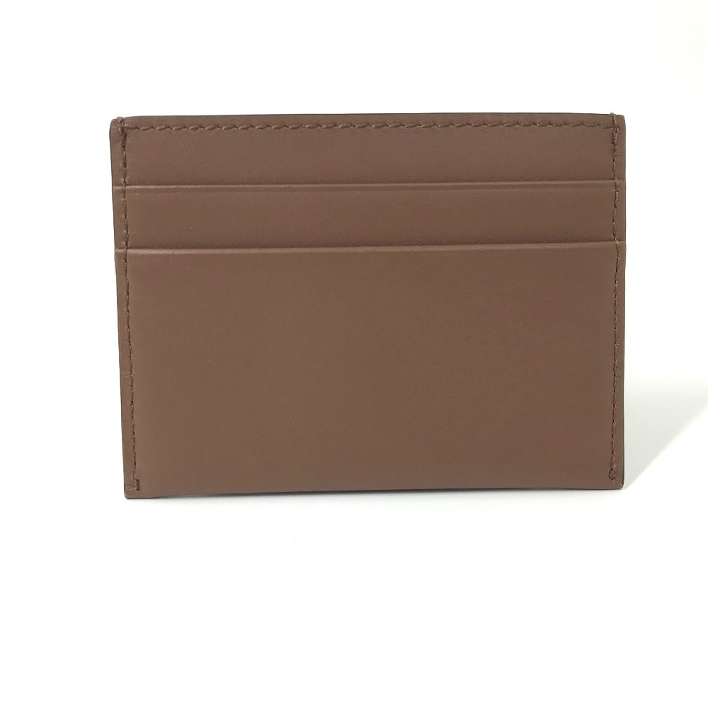 BURBERRY Card Case leather Brown logo