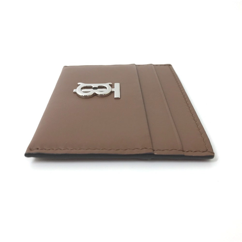 BURBERRY Card Case leather Brown logo