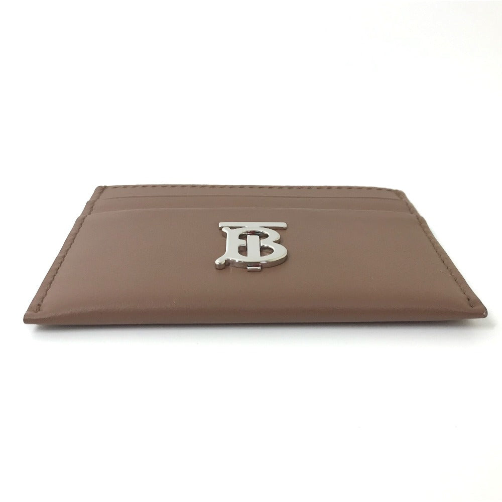 BURBERRY Card Case leather Brown logo
