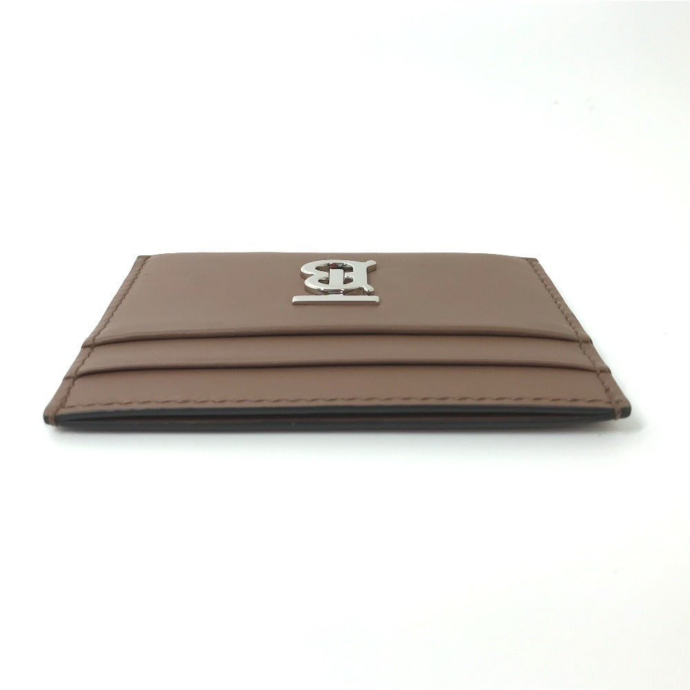BURBERRY Card Case leather Brown logo