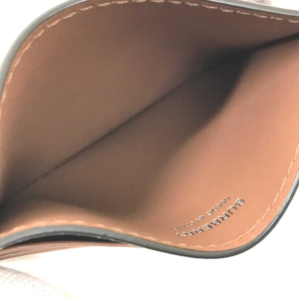 BURBERRY Card Case leather Brown logo