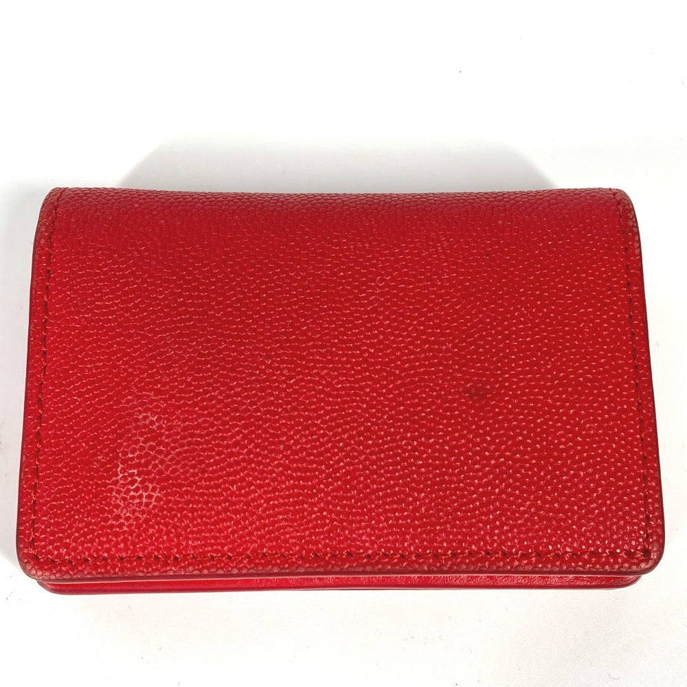 BURBERRY Folded wallet leather Red TB