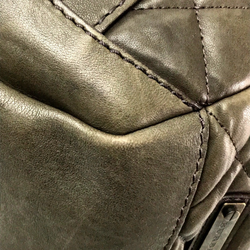 BURBERRY Tote Bag Lamb leather Brown Men's Women Quilted Leather