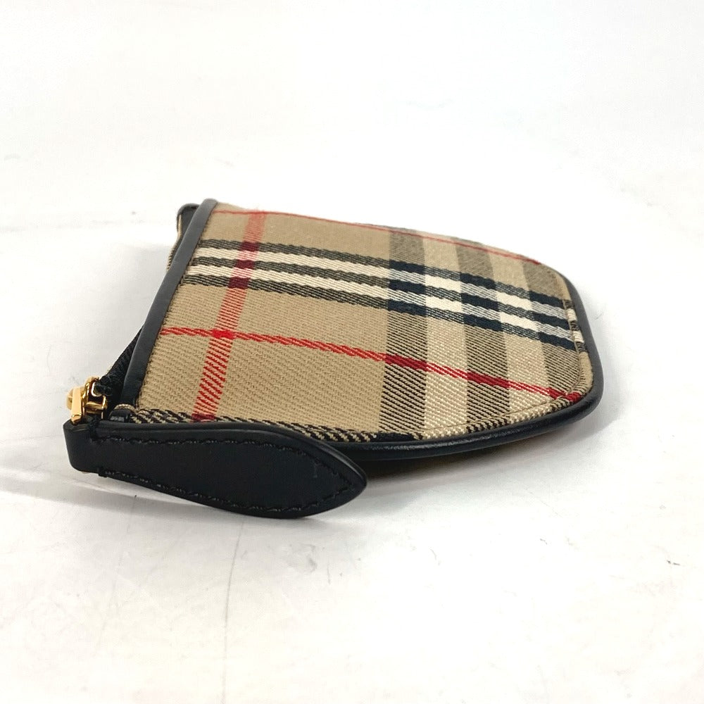 BURBERRY Coin case 8045031 Leather / canvas beige Coin Pocket Wallet Olympia