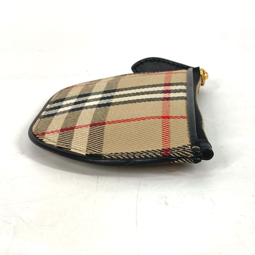 BURBERRY Coin case 8045031 Leather / canvas beige Coin Pocket Wallet Olympia