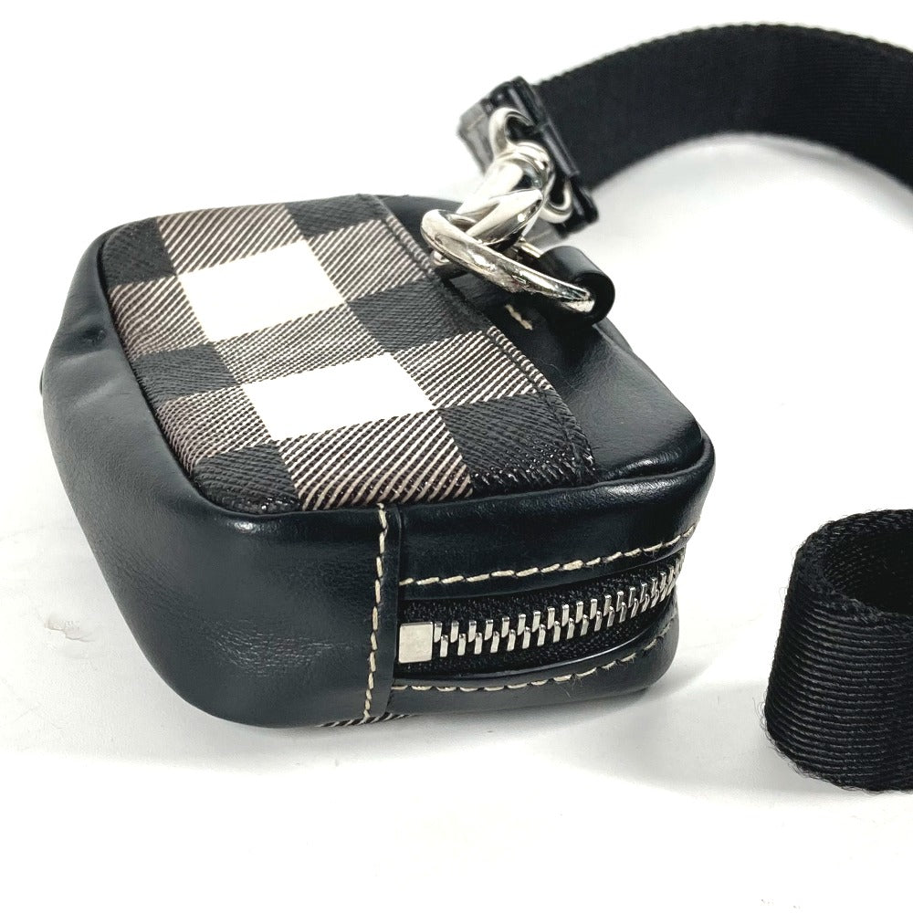 BURBERRY Coin case Leather, PVC black Coin Pocket Wallet check