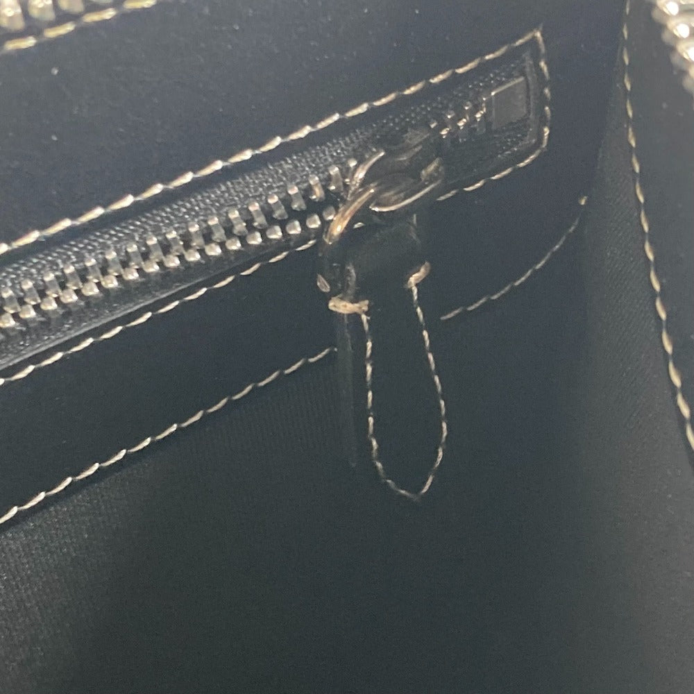 BURBERRY Clutch bag Leather / canvas gray logo