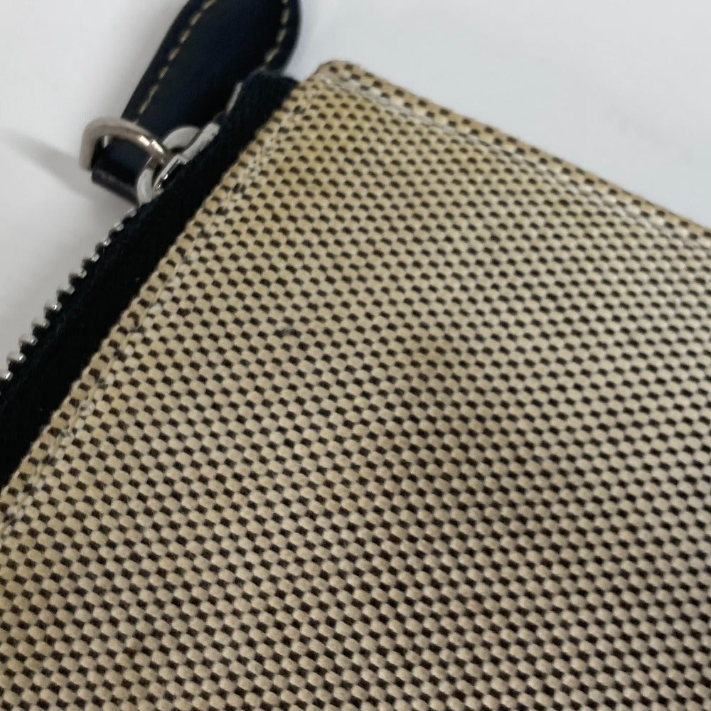 BURBERRY Clutch bag Leather / canvas gray logo
