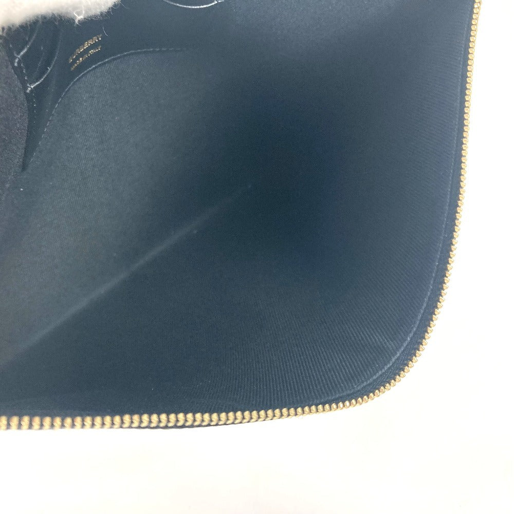 BURBERRY Clutch bag leather Brown TB logo