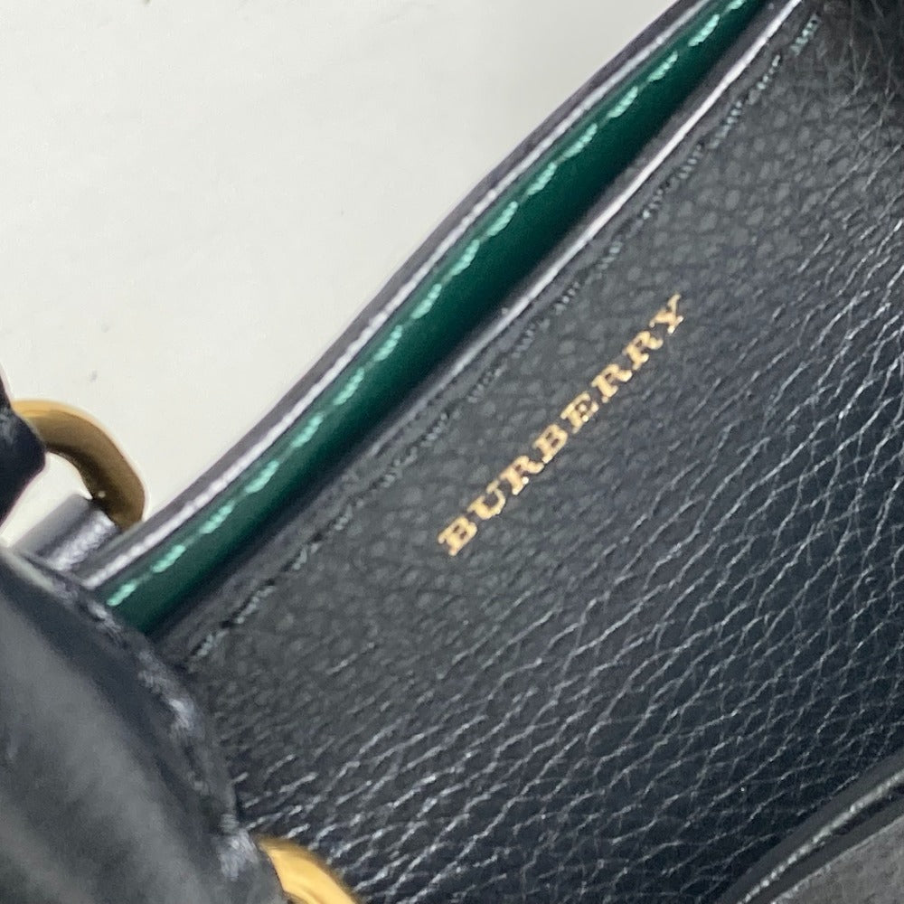 BURBERRY Shoulder Bag 4076733 leather black handbag bag shoulder bag logo belt bag