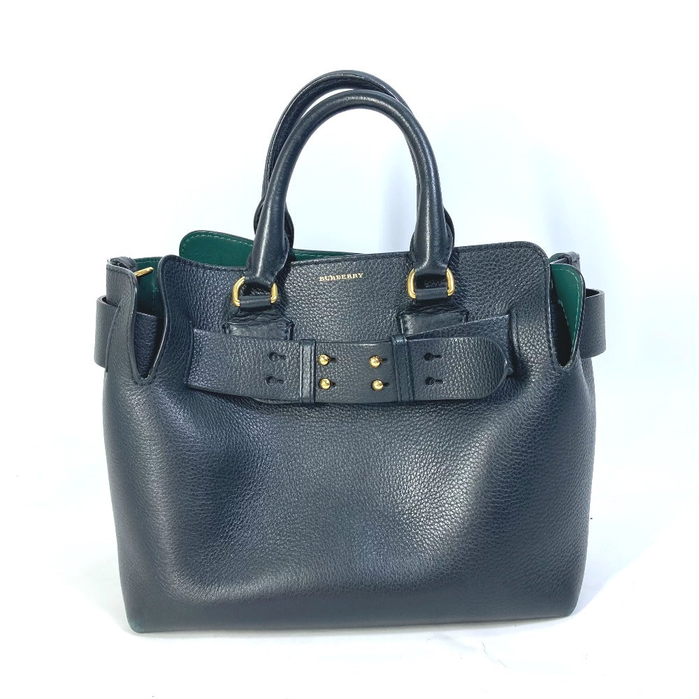 BURBERRY Shoulder Bag 4076733 leather black handbag bag shoulder bag logo belt bag
