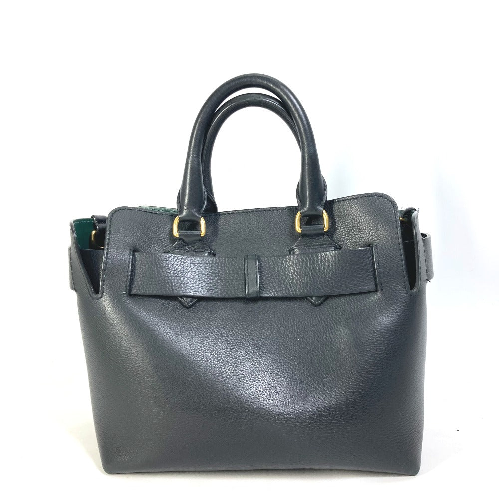 BURBERRY Shoulder Bag 4076733 leather black handbag bag shoulder bag logo belt bag