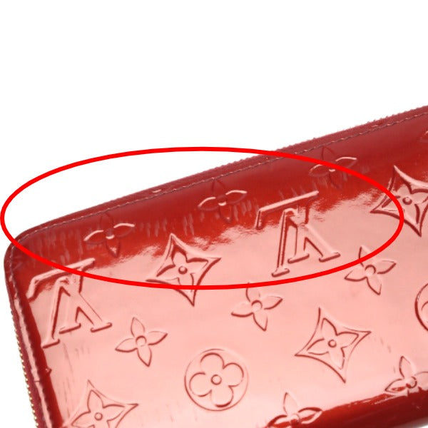 LOUIS VUITTON Long Wallet Purse M91981 Monogram Vernis Pomdamul Vernis Zippy wallet
