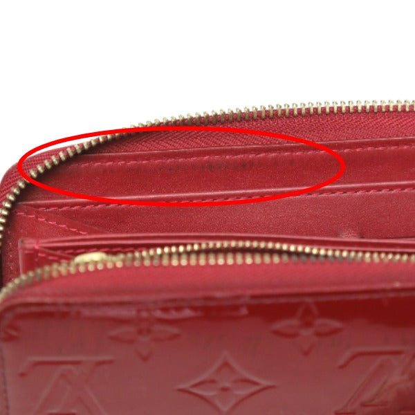 LOUIS VUITTON Long Wallet Purse M91981 Monogram Vernis Pomdamul Vernis Zippy wallet