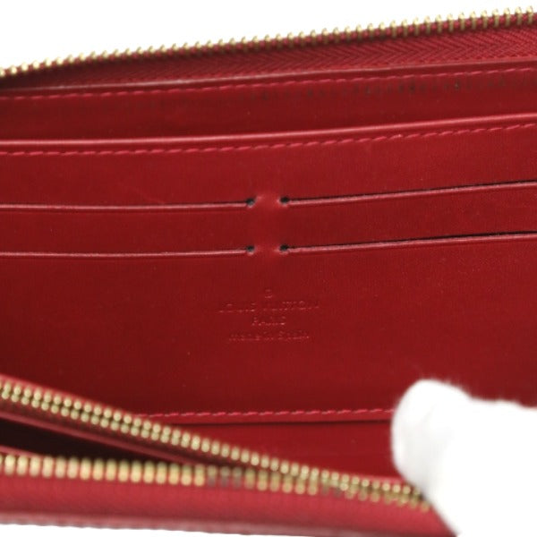 LOUIS VUITTON Long Wallet Purse M91981 Monogram Vernis Pomdamul Vernis Zippy wallet