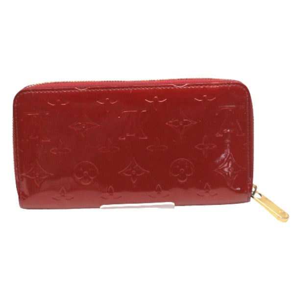 LOUIS VUITTON Long Wallet Purse M91981 Monogram Vernis Pomdamul Vernis Zippy wallet