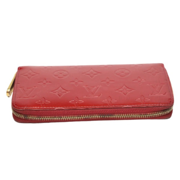 LOUIS VUITTON Long Wallet Purse M91981 Monogram Vernis Pomdamul Vernis Zippy wallet