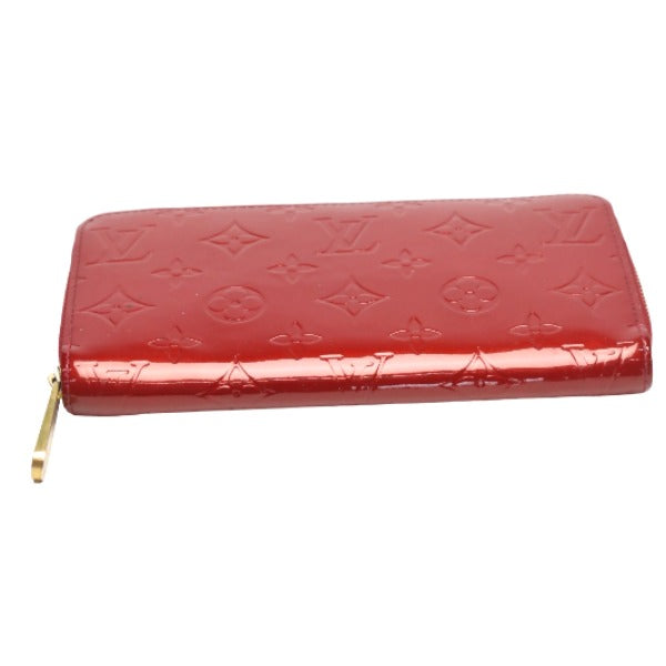 LOUIS VUITTON Long Wallet Purse M91981 Monogram Vernis Pomdamul Vernis Zippy wallet