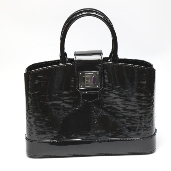 LOUIS VUITTON Handbag M4034N Epi Leather, Patent Leather Noir enamel Epi Electric Mirabeau GM Women Used Authentic