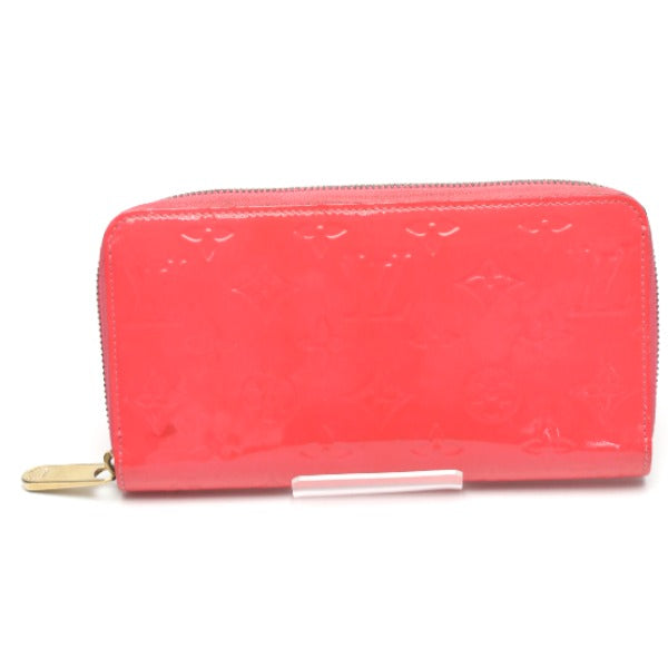 LOUIS VUITTON Long Wallet Purse M93202 Monogram Vernis Rose rich Vernis Zippy wallet