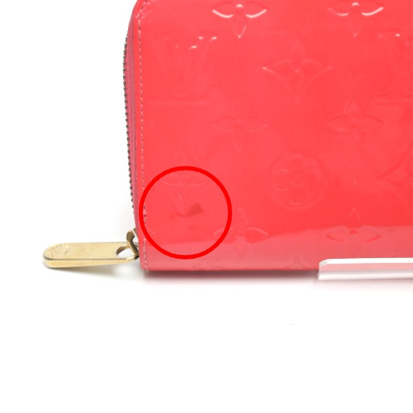 LOUIS VUITTON Long Wallet Purse M93202 Monogram Vernis Rose rich Vernis Zippy wallet