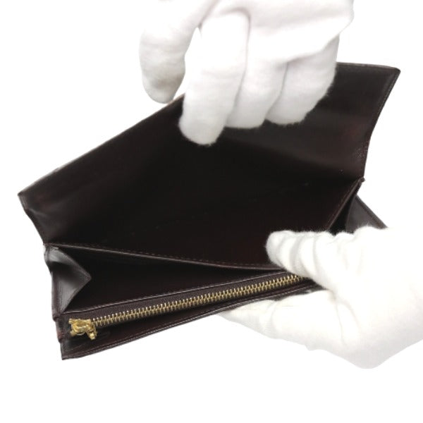 LOUIS VUITTON Long Wallet Purse M93524 Monogram Vernis Amarrant Long wallet with 2-fold zipper Vernis Portefeuille Sarah Women Used Authentic