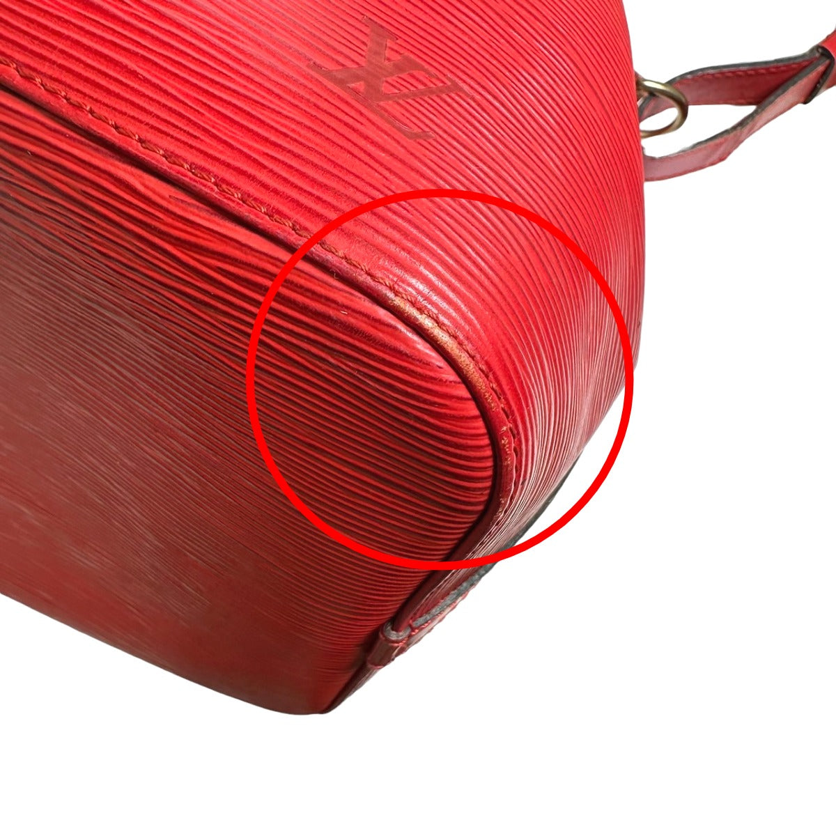 LOUIS VUITTON Shoulder Bag M44107 Epi Leather Castarian red Petit Noe Epi Drawstring type Women Used Authentic