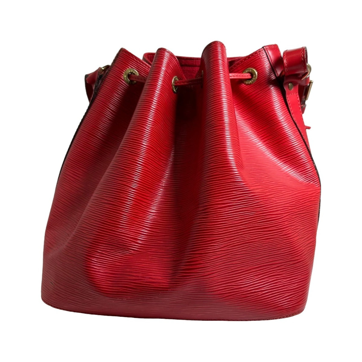 LOUIS VUITTON Shoulder Bag M44107 Epi Leather Castarian red Petit Noe Epi Drawstring type Women Used Authentic