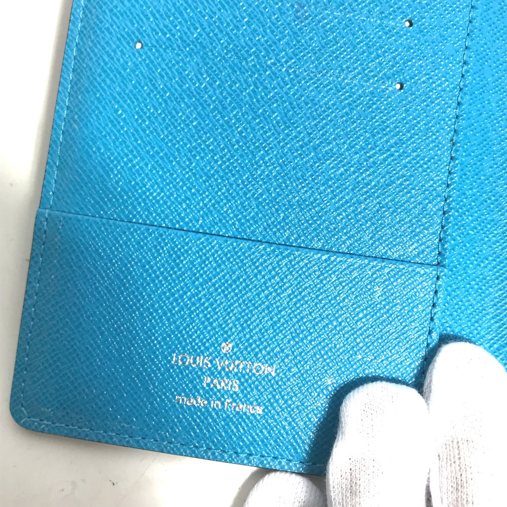 LOUIS VUITTON passport case N60031 Damier Grafitto Canvas black Damier Grafitte Couverture passport mens Used Authentic