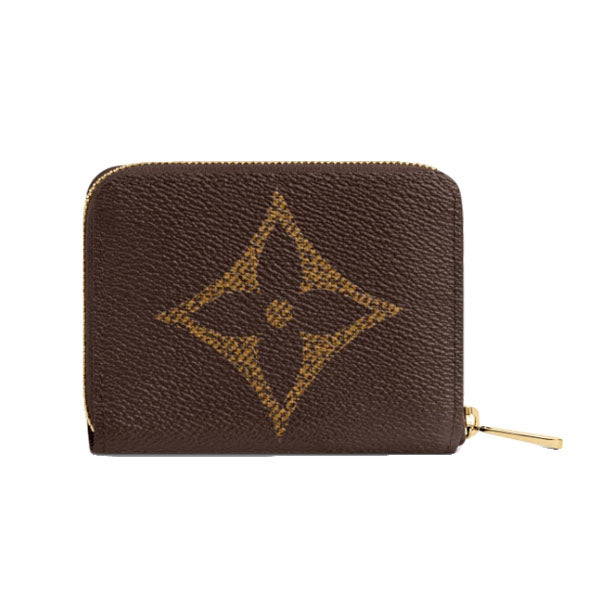 LOUIS VUITTON Coin case M69354 Monogram canvas Brown Zip around purse Giant Monogram unisex(Unisex) Used Authentic