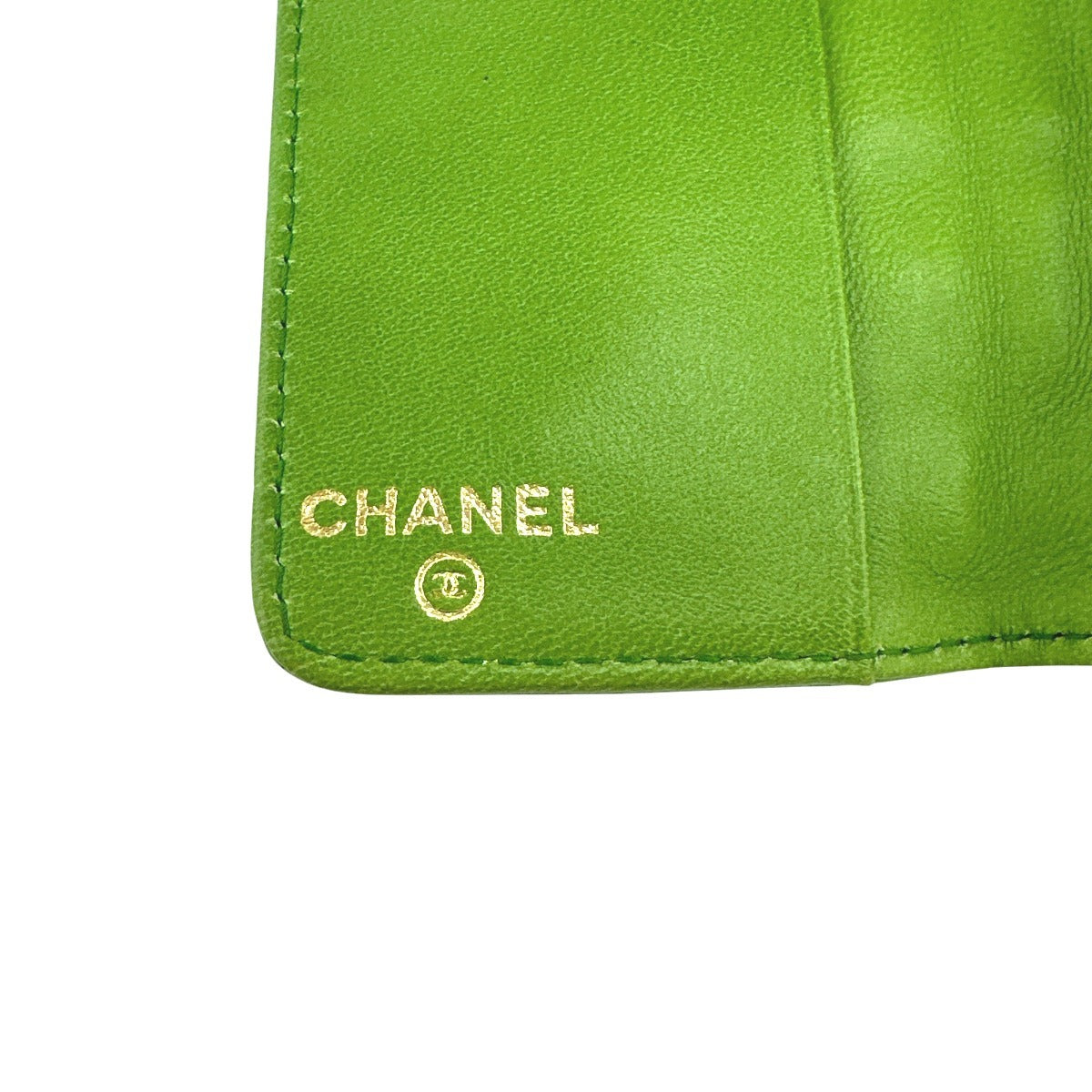 CHANEL Key case Key holder leather green 6-key case Key holder Icon line