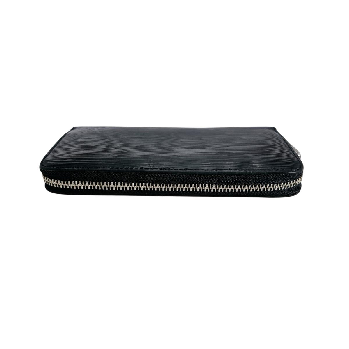 LOUIS VUITTON Long Wallet Purse M61857 Epi Leather Noir Epi Zippy wallet