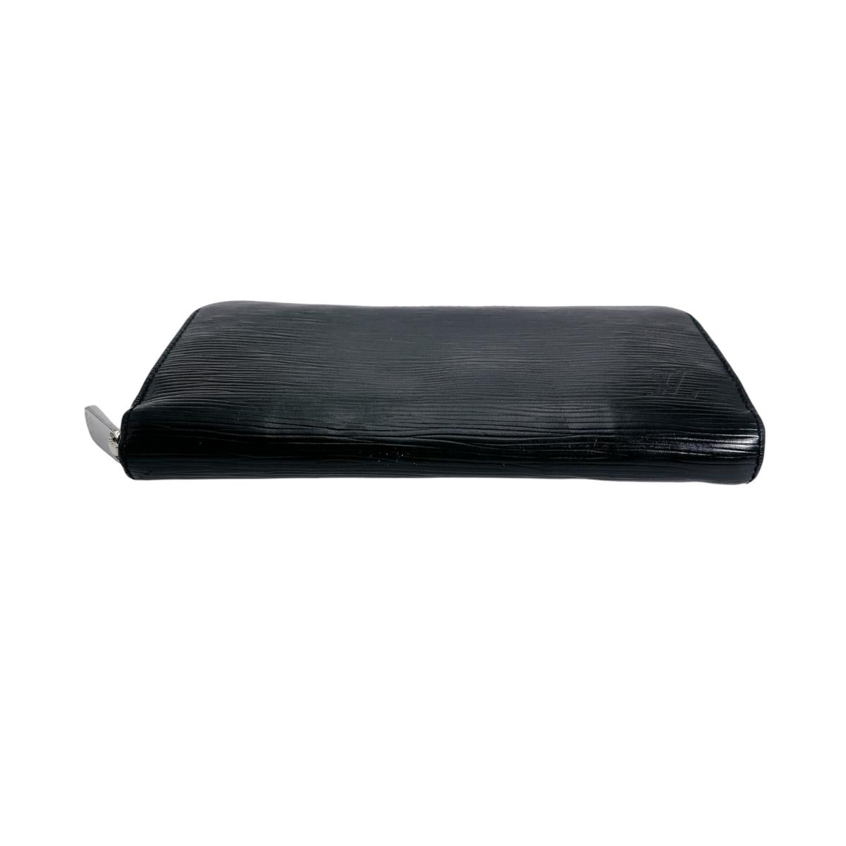 LOUIS VUITTON Long Wallet Purse M61857 Epi Leather Noir Epi Zippy wallet