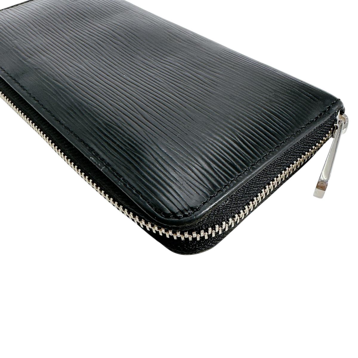 LOUIS VUITTON Long Wallet Purse M61857 Epi Leather Noir Epi Zippy wallet