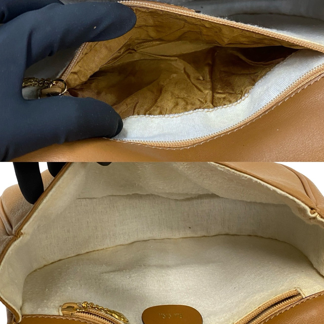 GUCCI Shoulder Bag leather Brown