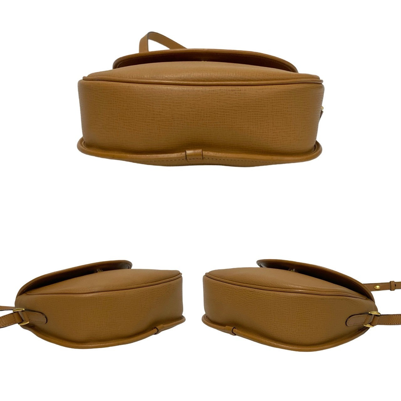 GUCCI Shoulder Bag leather Brown