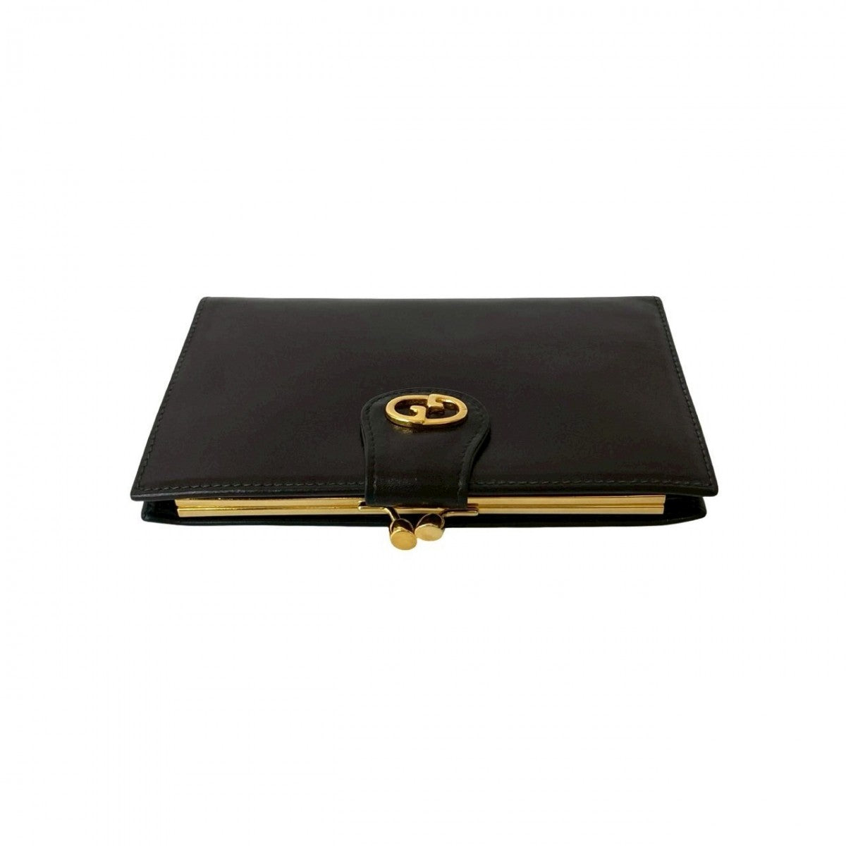 GUCCI Bifold Wallet leather black