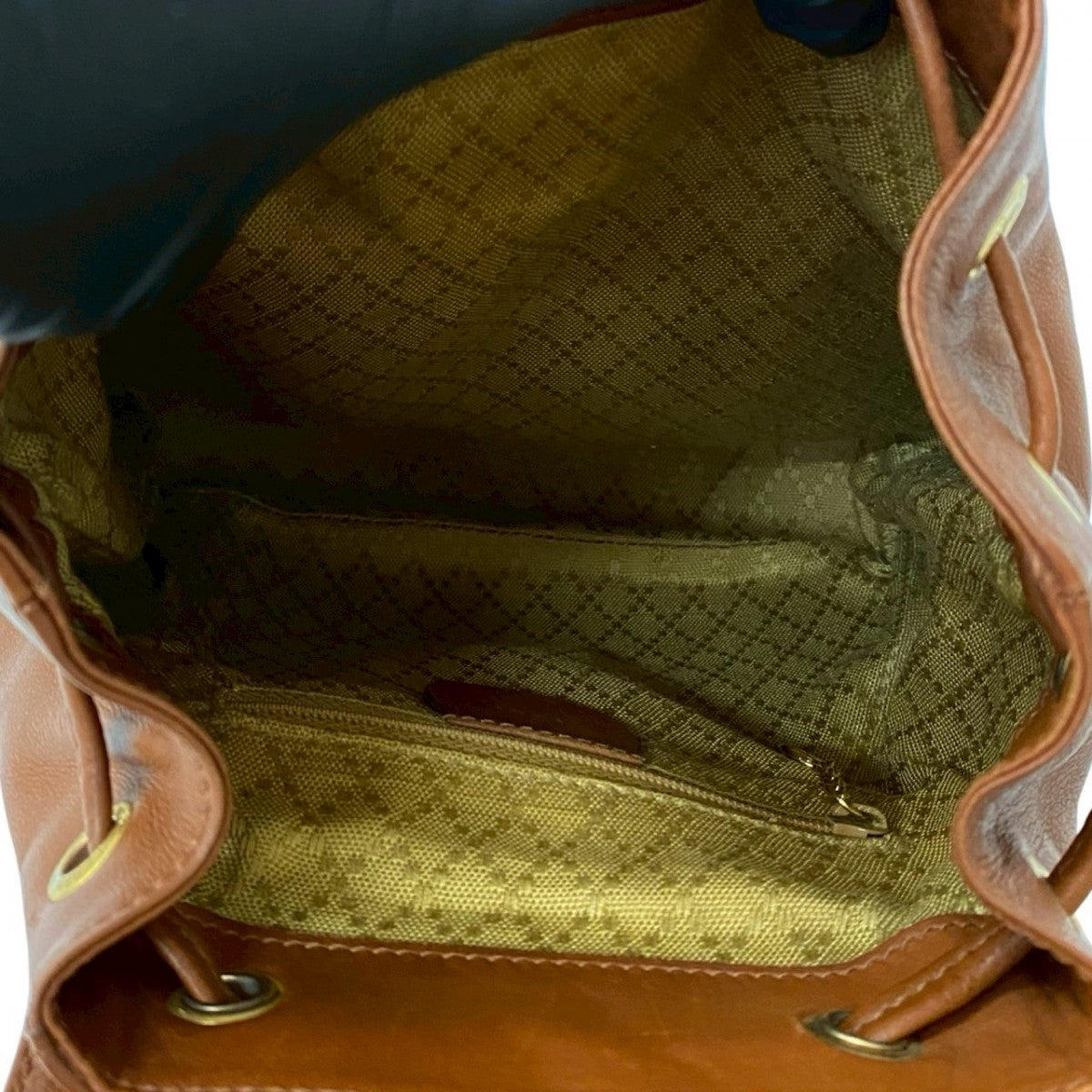 GUCCI Backpack leather Brown Bamboo