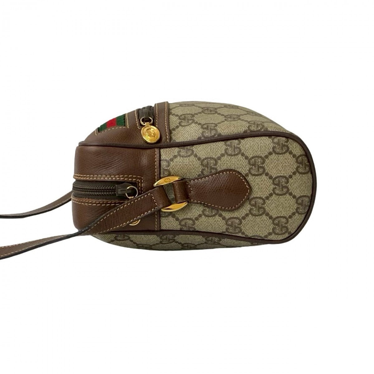 GUCCI Shoulder Bag leather Brown Sherry line