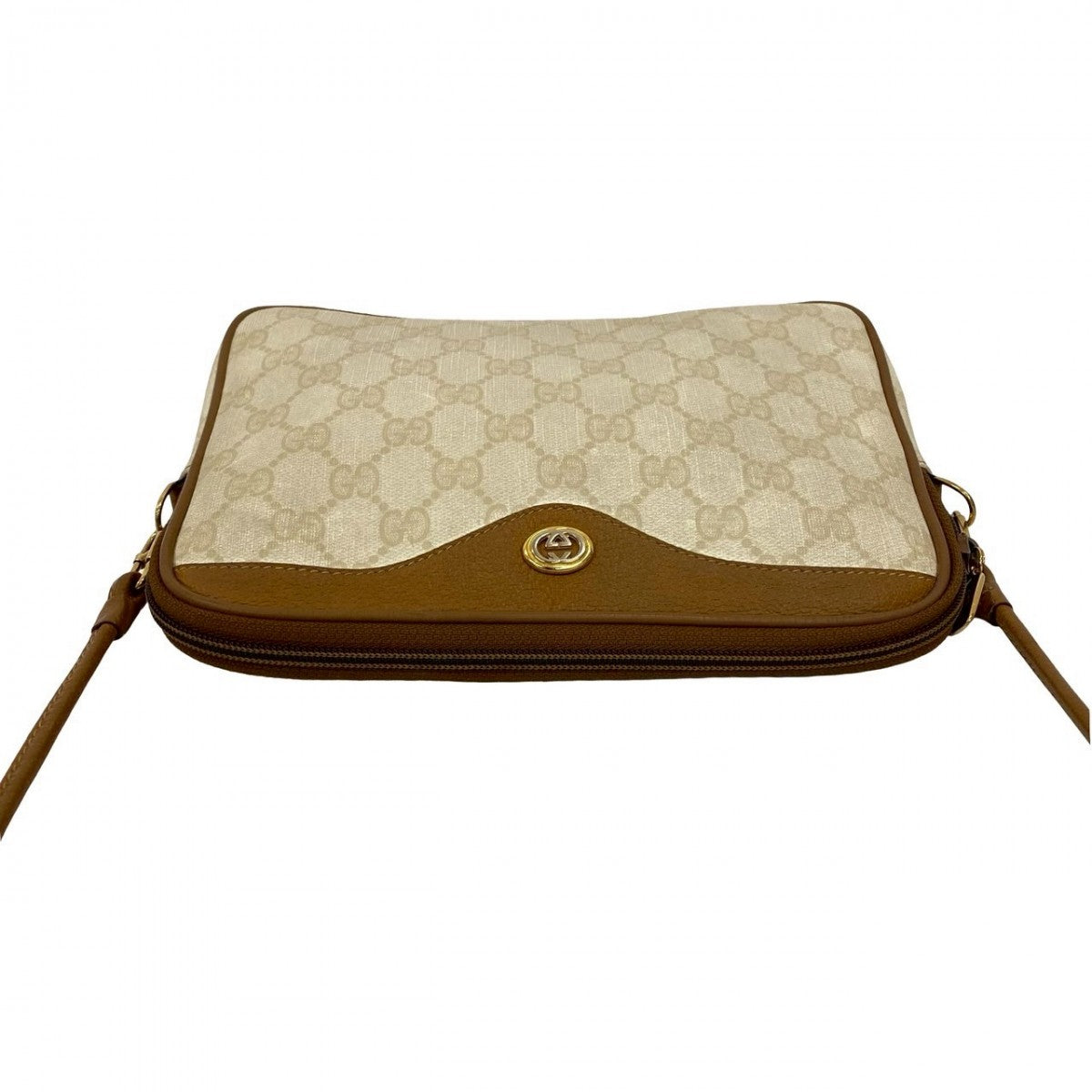 GUCCI Shoulder Bag leather white