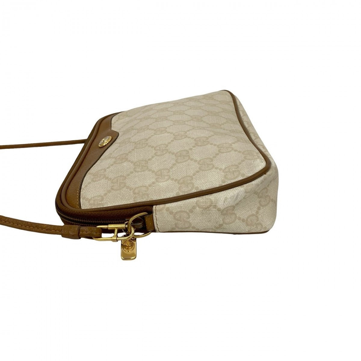 GUCCI Shoulder Bag leather white