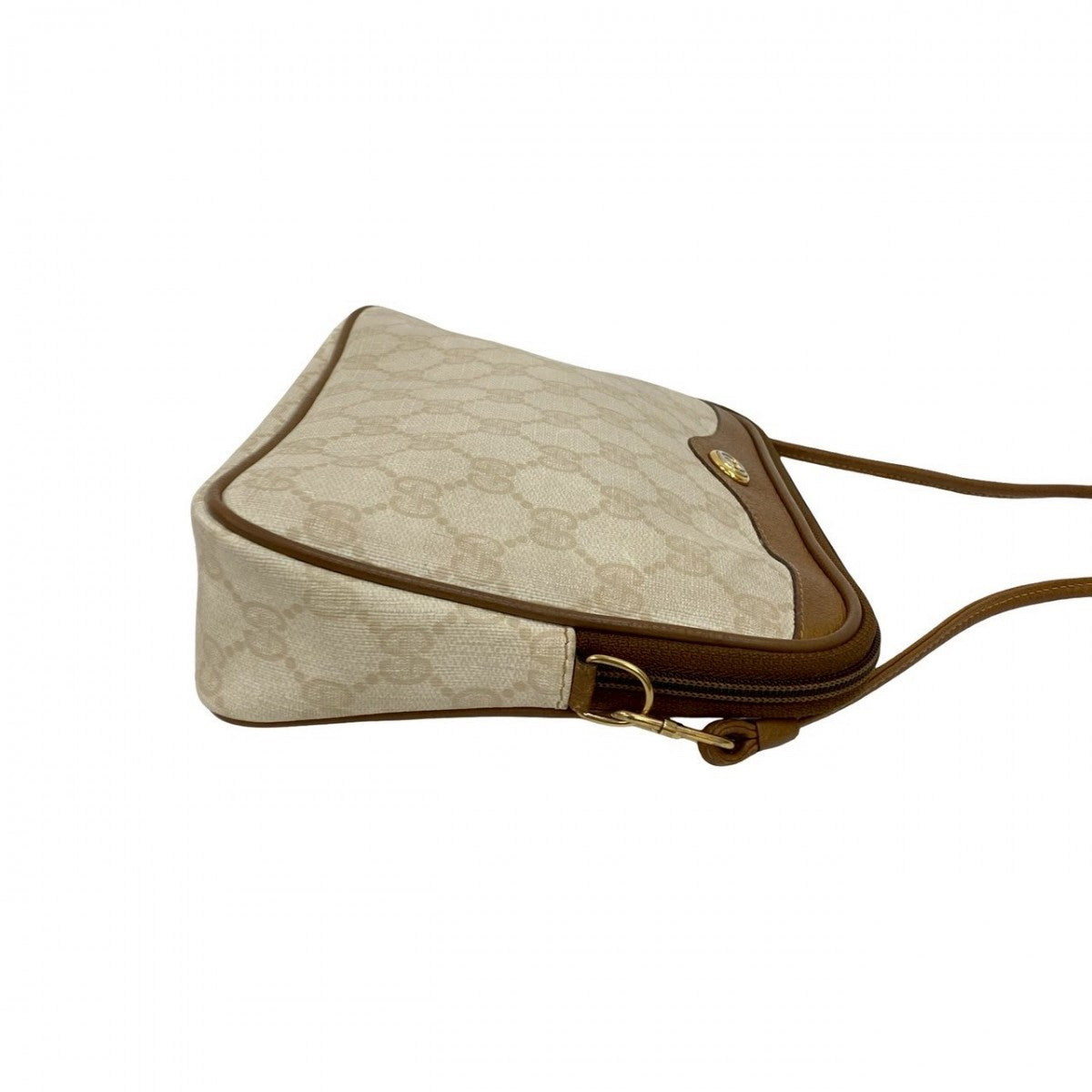 GUCCI Shoulder Bag leather white
