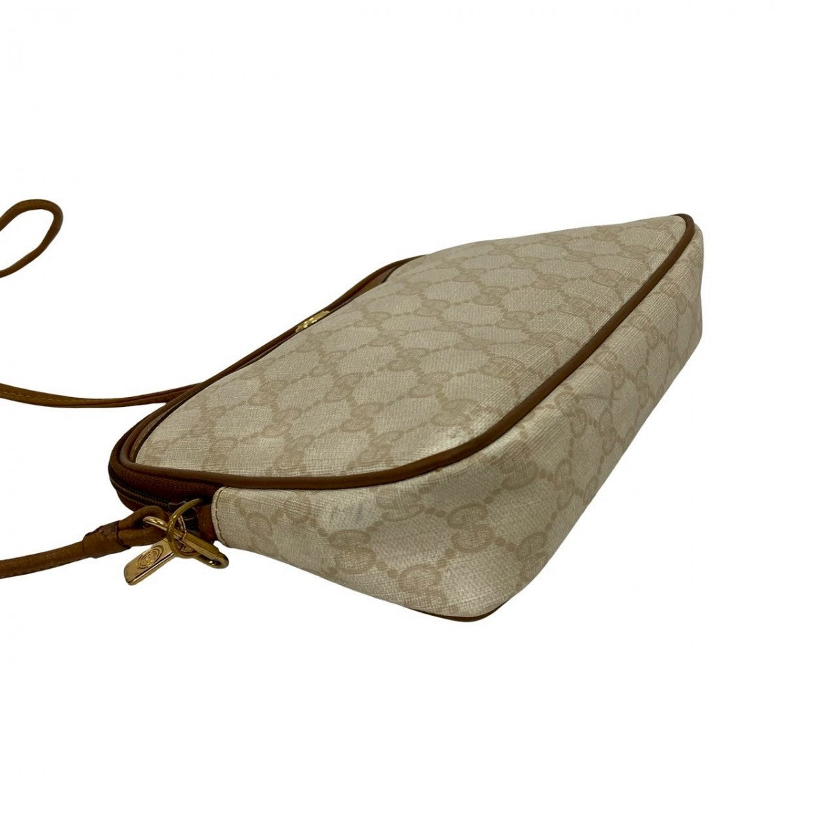 GUCCI Shoulder Bag leather white