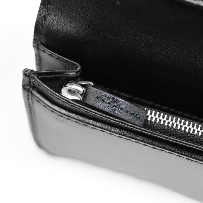 GUCCI Long Wallet Purse leather black