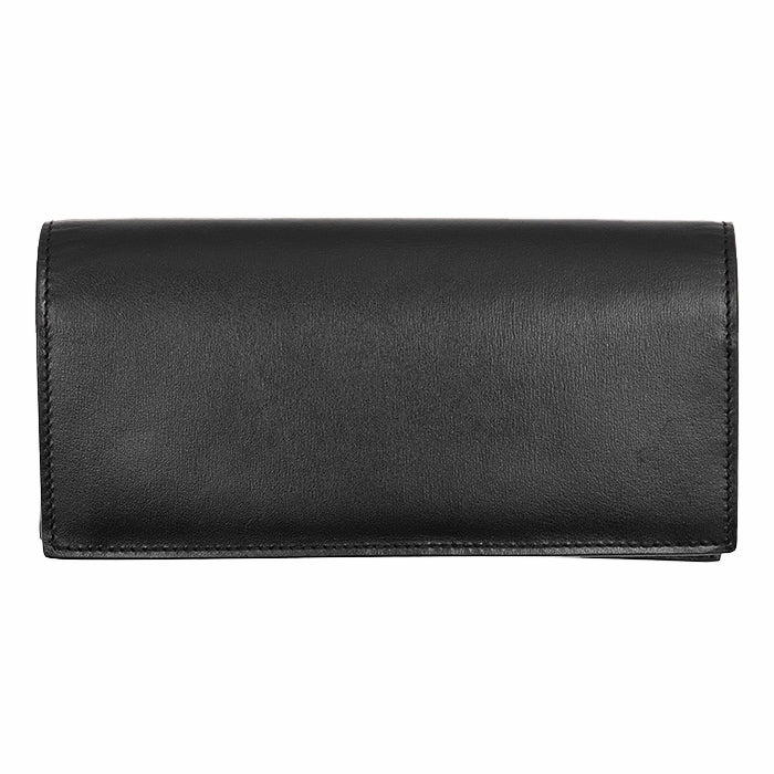 GUCCI Long Wallet Purse leather black