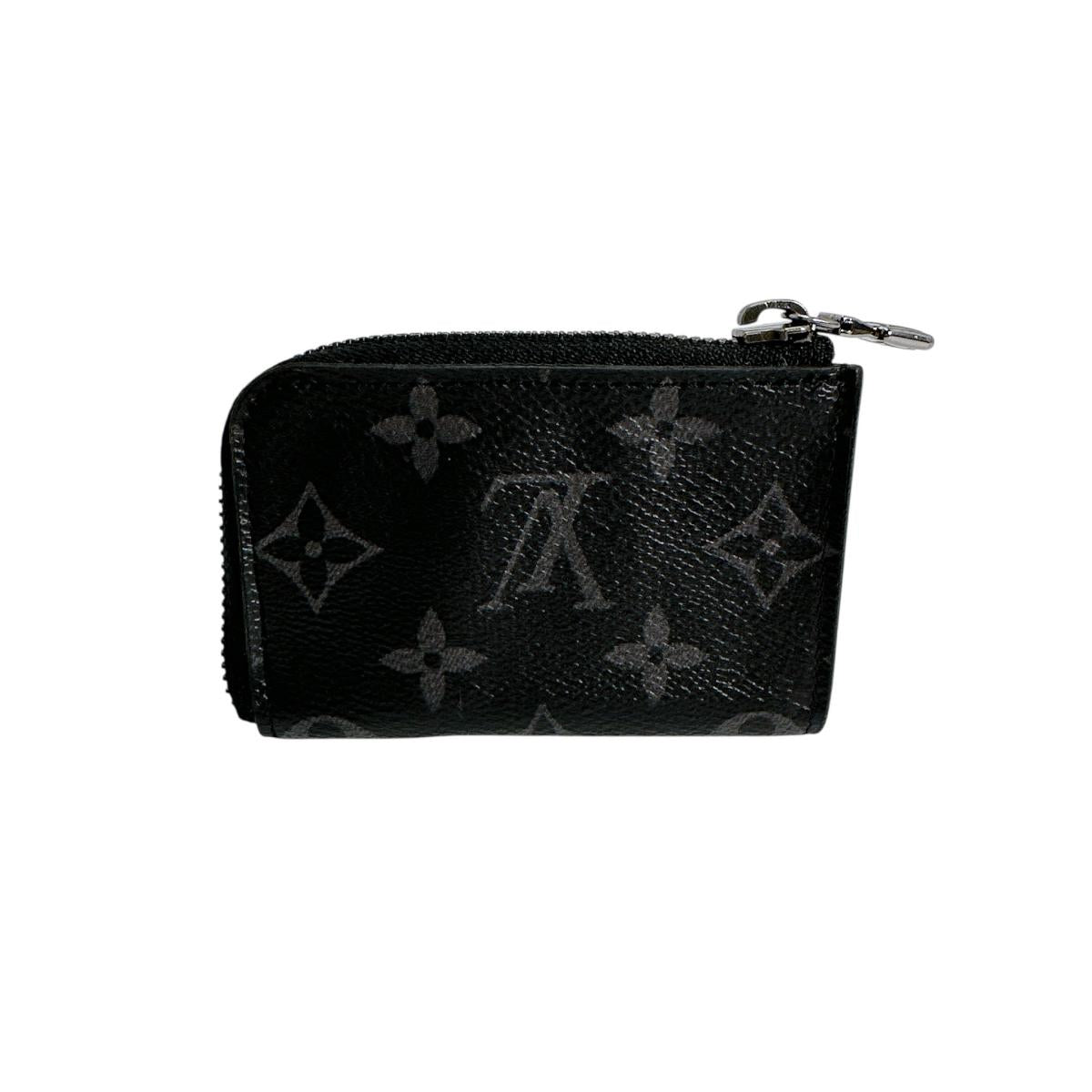 LOUIS VUITTON Key case Key holder M63536 Monogram canvas black Portonet Jules Coin case Eclipse