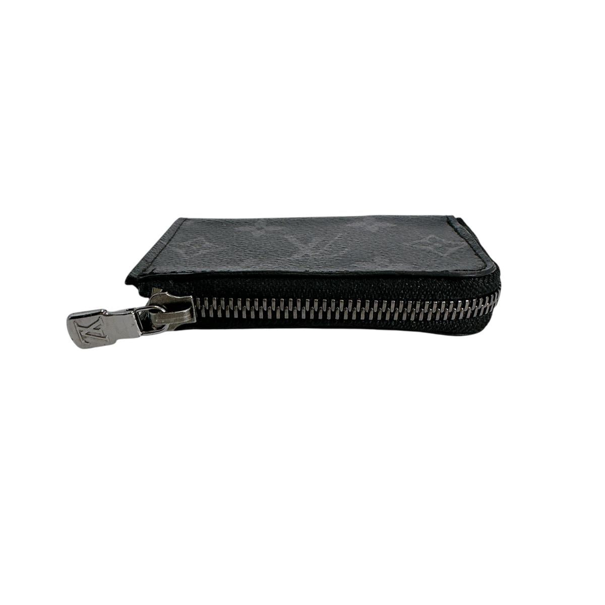 LOUIS VUITTON Key case Key holder M63536 Monogram canvas black Portonet Jules Coin case Eclipse