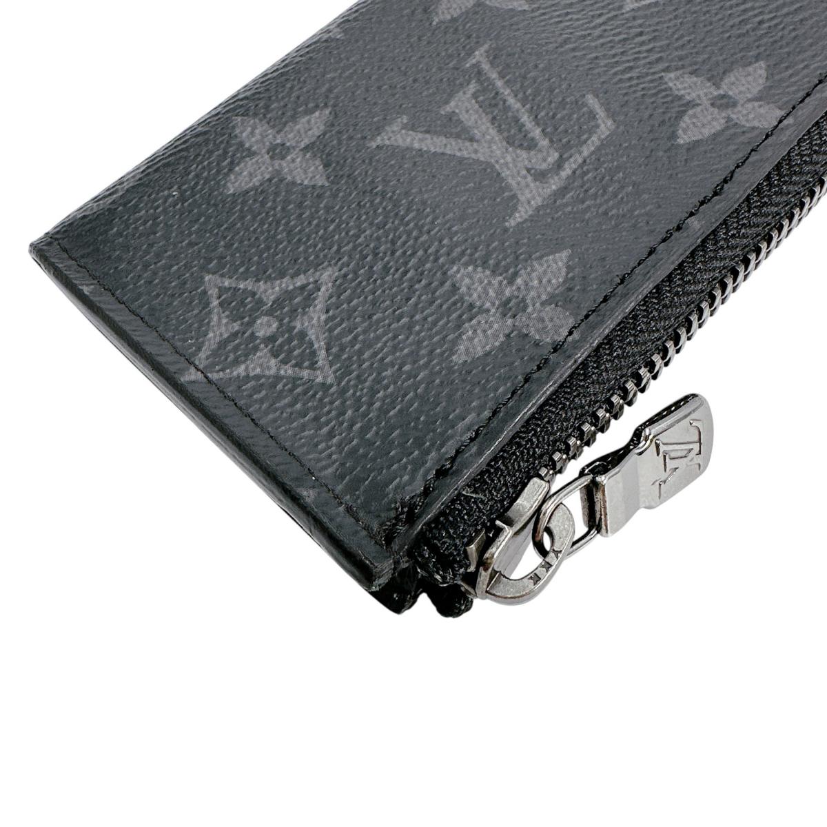 LOUIS VUITTON Key case Key holder M63536 Monogram canvas black Portonet Jules Coin case Eclipse