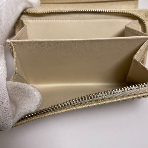 LOUIS VUITTON Bifold Wallet N61744 Damier Azur canvas, leather white Portefeuille Tresol Women(Unisex) Used Authentic